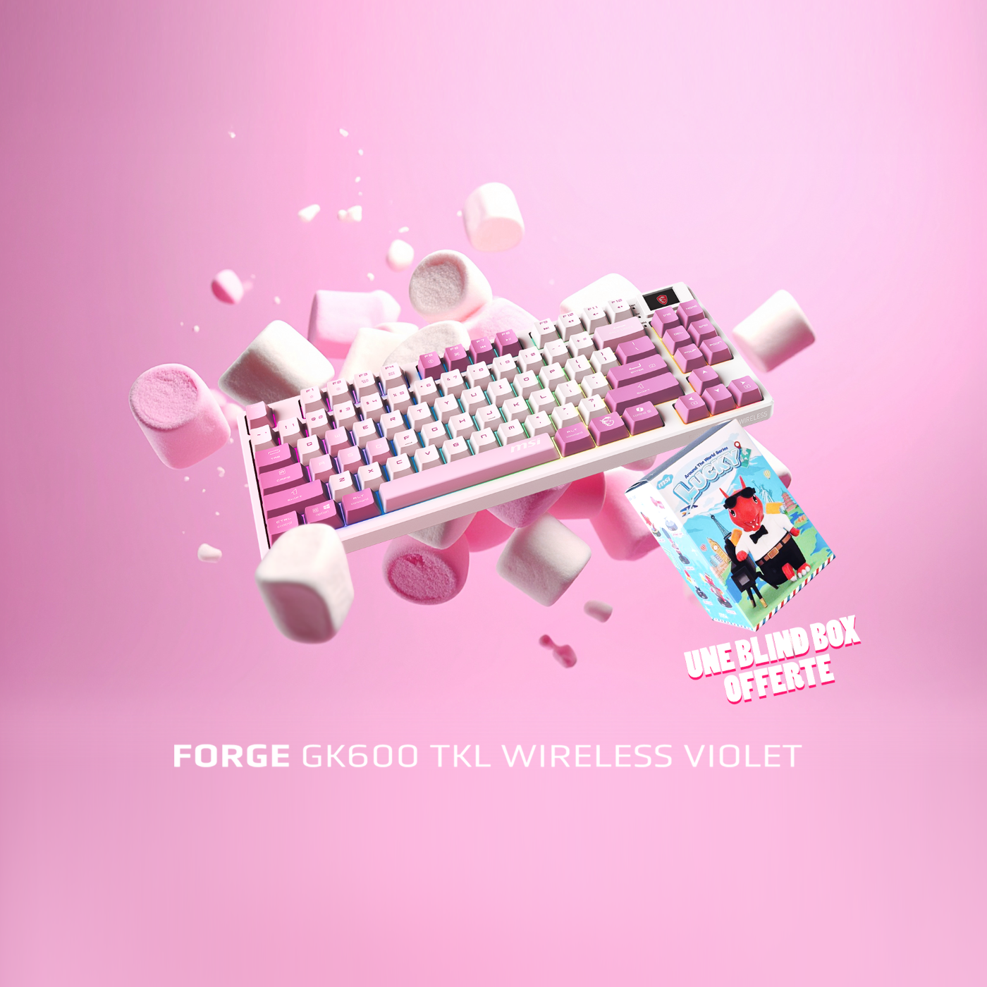 Forge GK600 TKL Wireless VIOLET figurine lucky blind box